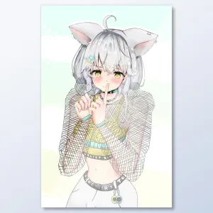Breakfast Purrito VTuber Wall Art