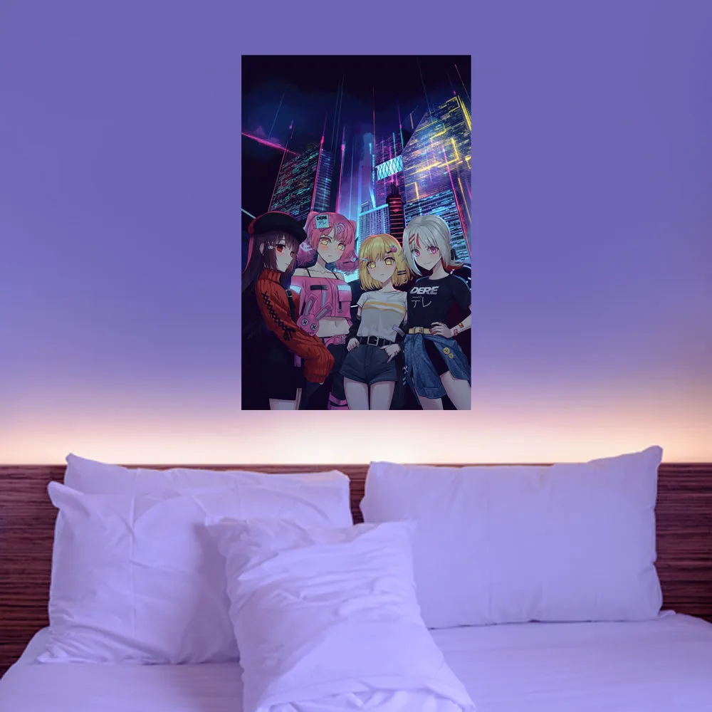DERE Neon City Poster