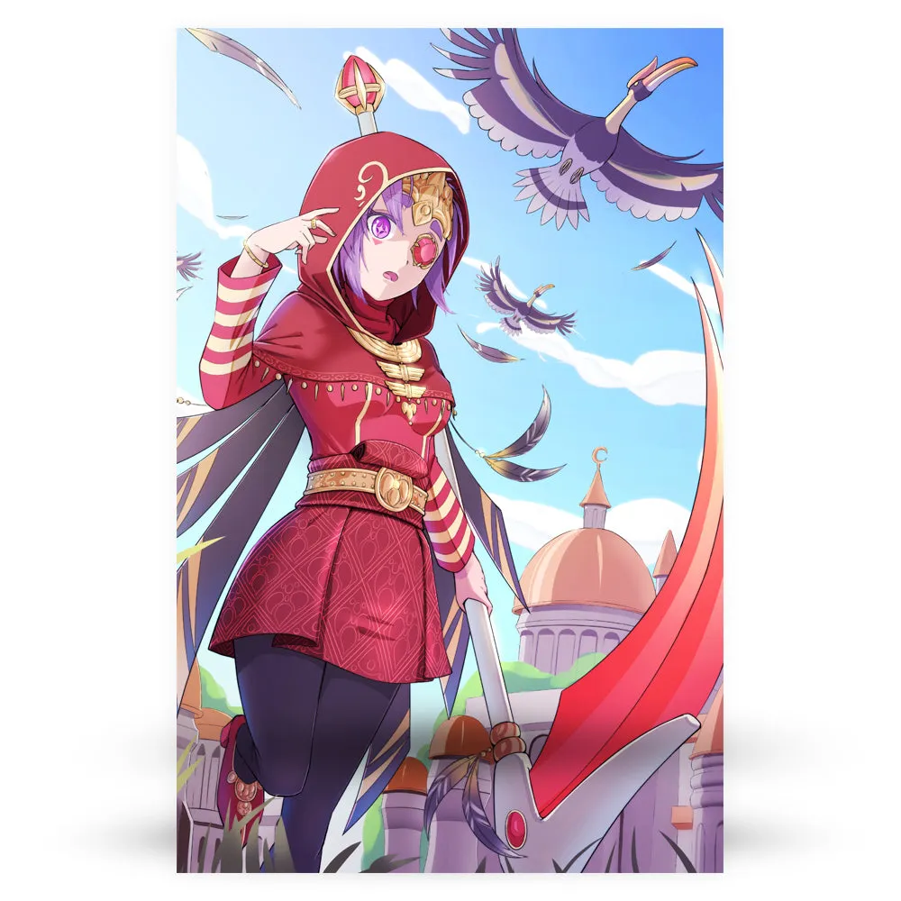 Fantasy City Anime Poster