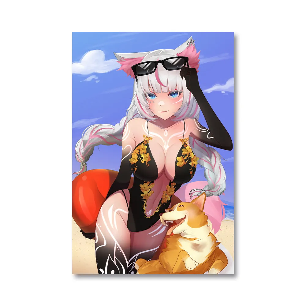 Kari Warm Summer Sky Poster