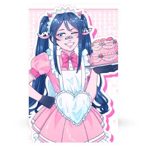 Maid Girl Anime Poster