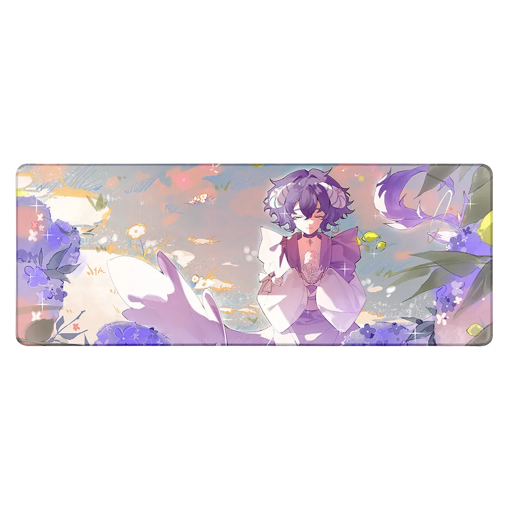 NoctilucaVT Ethereal Flower Field XL Mousepad