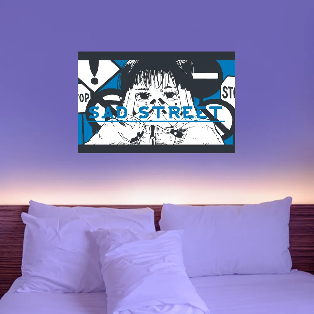 Sad Street Anime Poster