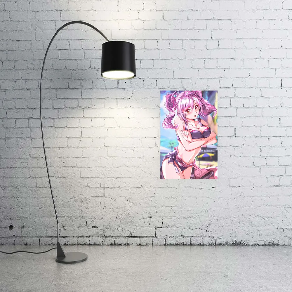 Tsundere Swimsuit "Off Limits!" Anime Poster