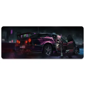 Whimsiez Night Racing XL Mousepad